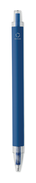 Stylo bille aluminium recyclé Nosta - Bleu