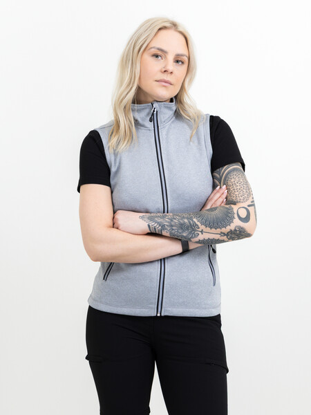 Printer Powerslide Vest Lady Grey Melange XS