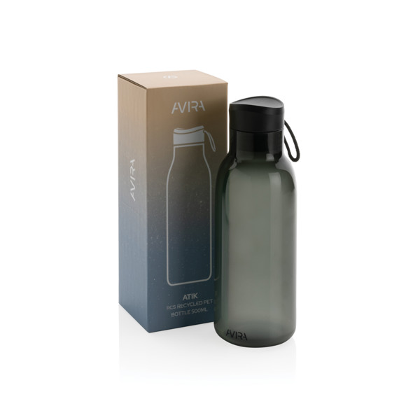 Avira Atik RCS Recycled PET bottle 500ML - Black