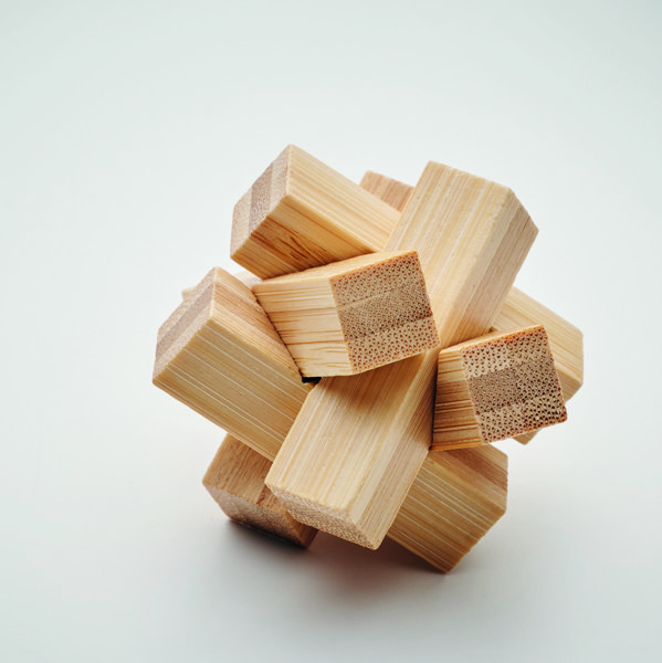 Bamboo brain teaser star shape Cubenats