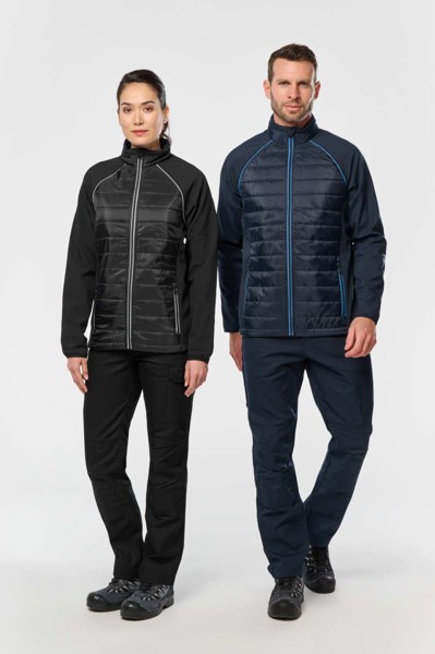 Unisex Dual-Fabric Daytoday Jacket - Navy / Silver / M