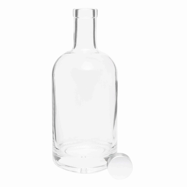 Glass Drinking Bottle Pearly