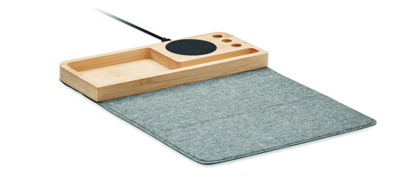 Carregador sem fios bambu 15W Pandu