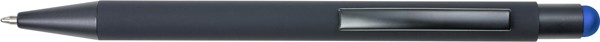 Stylo bille toucher gomme Formentera - bleu cobalt