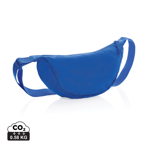 Sac banane en bandoulière en rPET AWARE™ Crescent - Bleu Royal