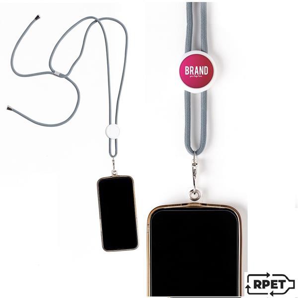 Lanyard Porta-Telemóvel Em Rpet - Branco / U
