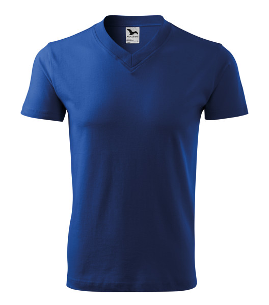 Tričko Unisex Malfini® V-Neck - Kráľovská Modrá / M