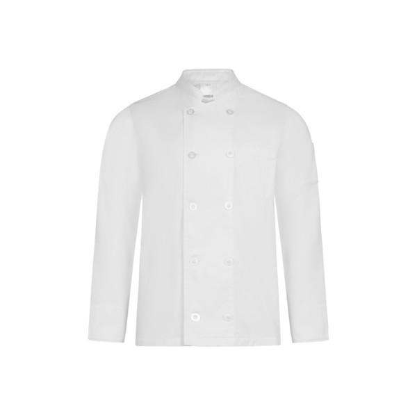 VL BACO. Long-sleeved kitchen jacket (190 g/m²) - White / M