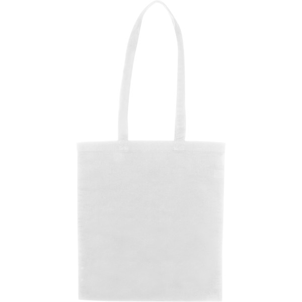 LANCE Hosszúfülű vászontáska, 140g/m² - White