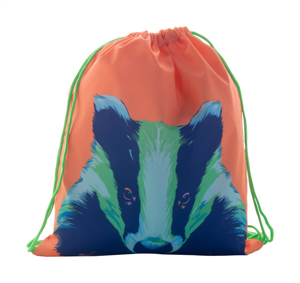 Sac piscine personnalisé pour enfants CreaDraw Kids - Vert / Blanc