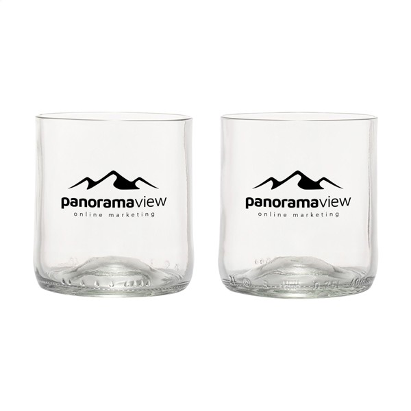 Rebottled® Short Tumbler 2-pack verres - translucide