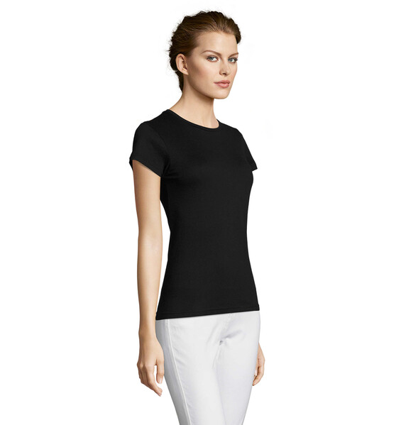 MISS T-SHIRT SENHORA 150g - Preto ProfundoXL