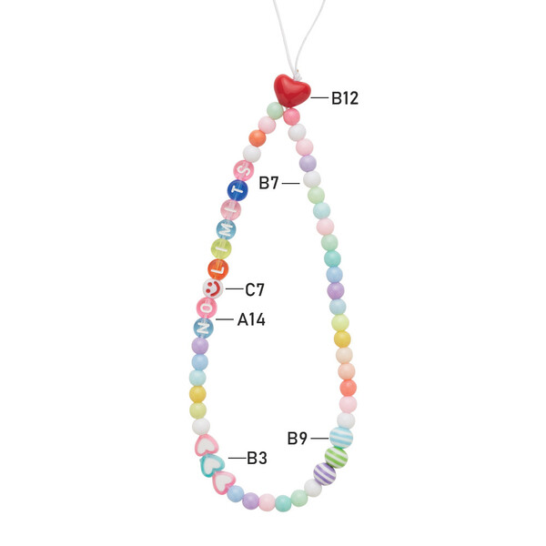Bracelete para o telemóvel com fixação por corda