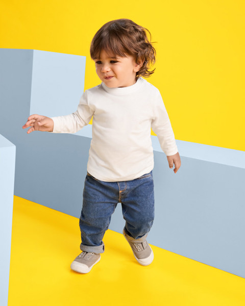 Baby Long Sleeve T-Shirt - Rosette / 12 Months