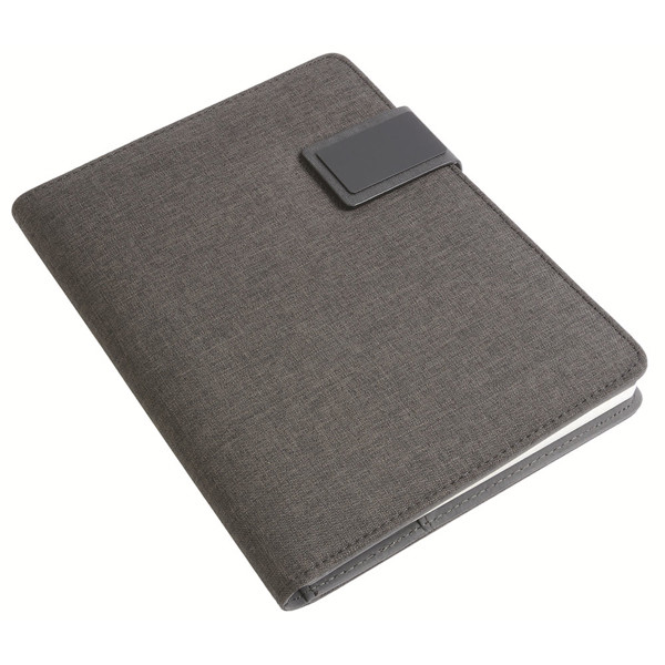 Melange Fabric Notebook And Tech Organiser With Ruled Notebook Included (A5)