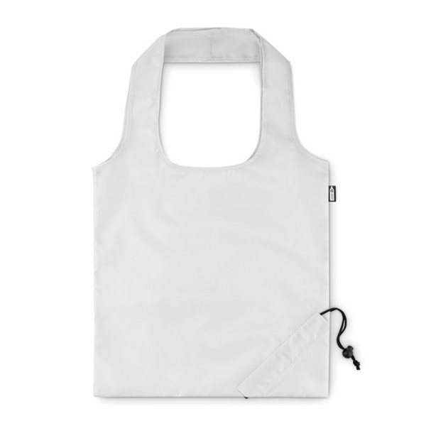 Foldable RPET shopping bag Foldpet - White