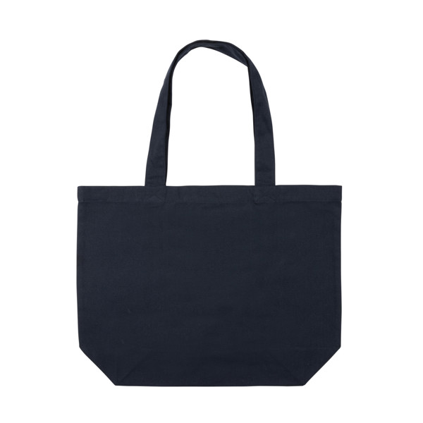 Impact Aware™ 240 gsm rcanvas shopper w/pocket undyed - Navy