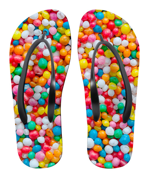 Sublimation Beach Slippers Badrak - White / 38