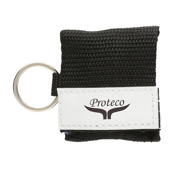 Xd Collection CPR mask keychain, EN 13485 certified - Black