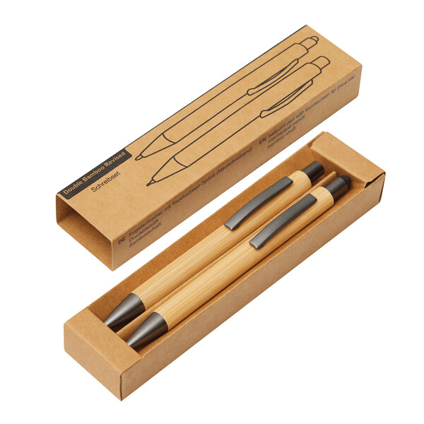Writing Set Double Bamboo Revised