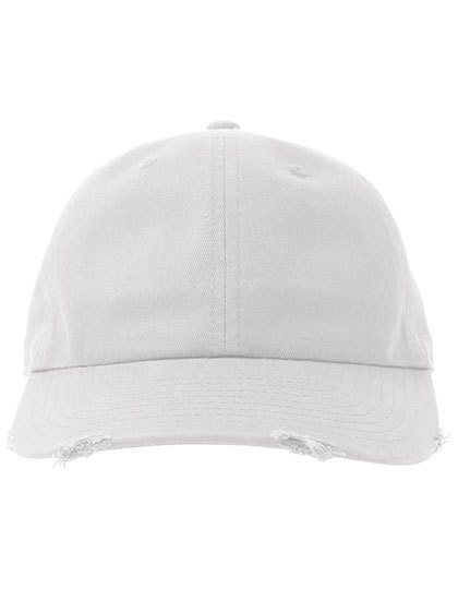 Dad Hat Destroyed-S - White / One Size