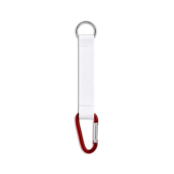 Carabiner with sublimated strap - Red / 20mm width