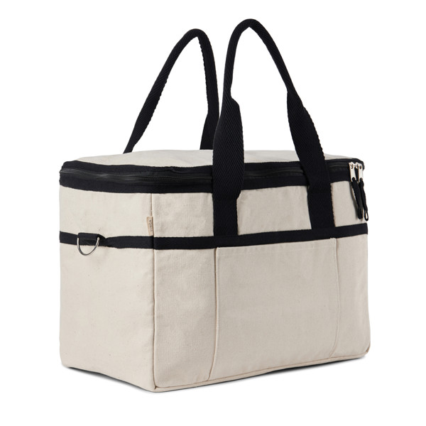 Chladiaci kôš VINGA Volonne z recykl. canvas AWARE™ - Off White / Čierna