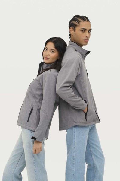 Sol's Relax - Men's Softshell Zipped Jacket - Grey Melange / 3XL