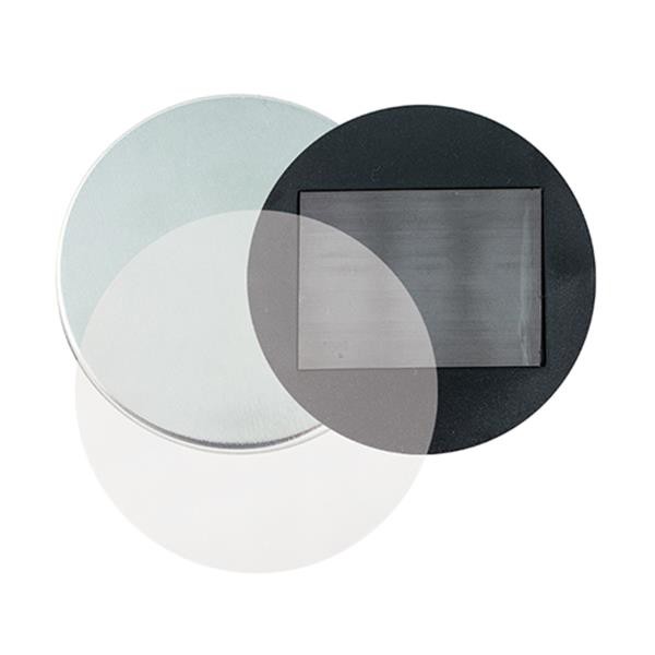 Métallique Badge Ø 75 Mm Miroir  Ch-075-E