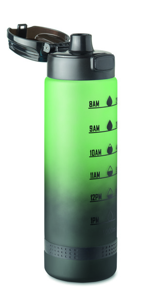 Bouteillen de sport RPET 1L Level - Vert