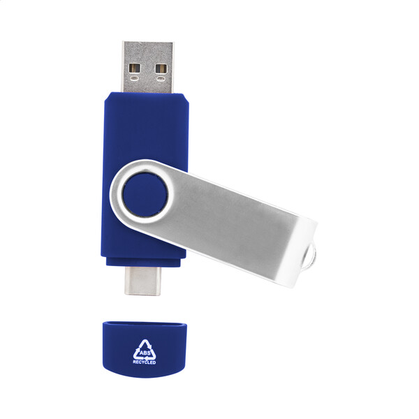 Clé USB OTG RABS TwistDrive Plus - Bleu / 32GB