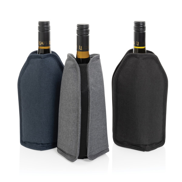 Housse réfrigérante à vin Vino en rPET AWARE™ - Bleu Marine