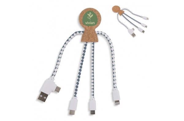 Xoopar Mr. Bio Cork Charging Cable