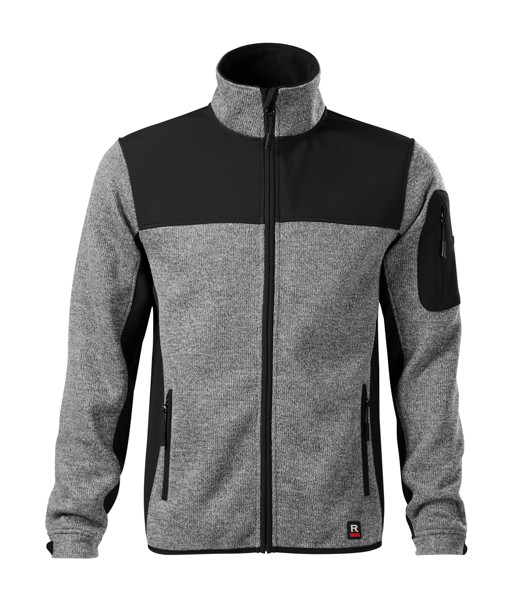 Softshellová Bunda Pánská Rimeck® Casual - Knit Light Gray / 3XL