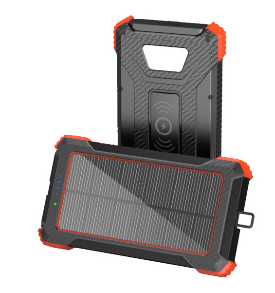 Solar power bank with wireless charging 10000mAh