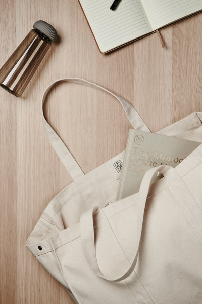 Maxi tote bag VINGA Hilo z recykl. canvas AWARE™ - Off White