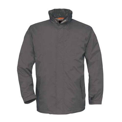 Casaco B&C Ocean Shore - Nylon Tafetta Impermeável - Cinza Escuro / S