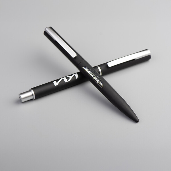 LYD Roller - BND182RB - Stylo à bille roulante en acier inoxydable recyclé