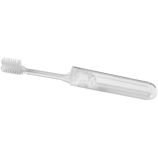 Cepillo de dientes de viaje "Trott" - Transparente claro