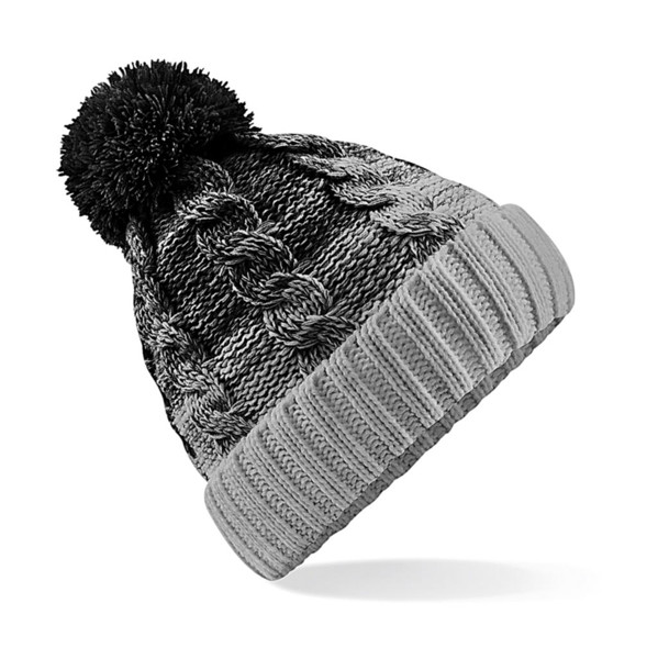Ombré Beanie - Black / Light Grey / ONE SIZE