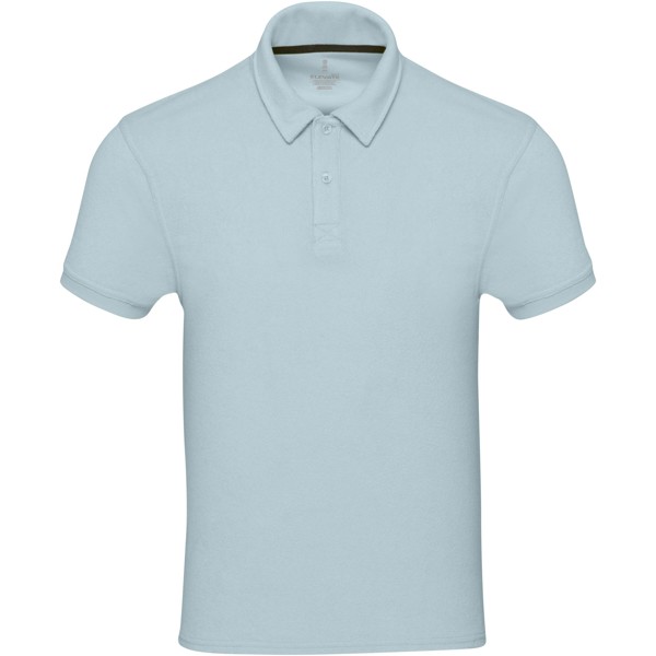 Akoya GRS recycled terry unisex polo - Cloud Blue / S
