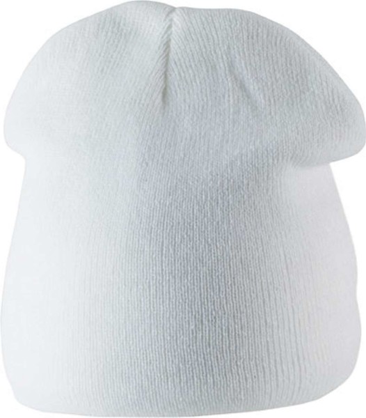 Fleece Lined Beanie - White