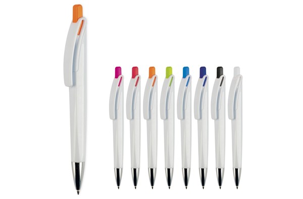 Ball pen Riva hardcolour - White / White