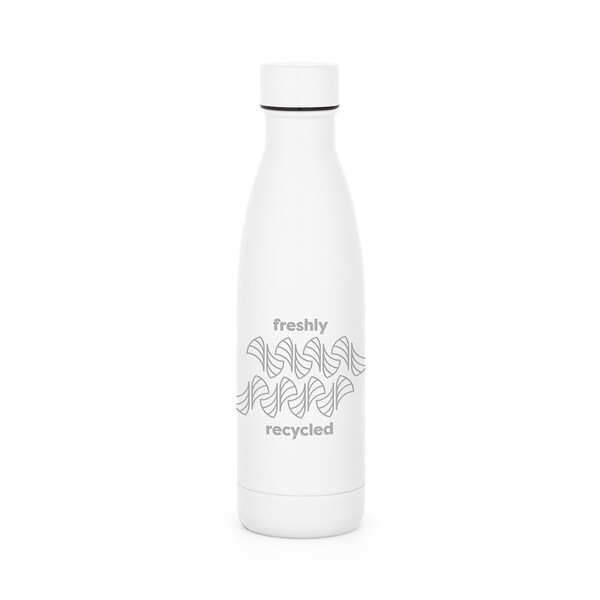 RE-BUFFON M. Thermos made from 90% recycled stainless steel 520 mL - White