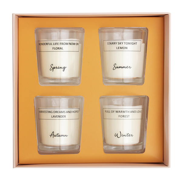 Seasons set of 4 scented candles - Mix