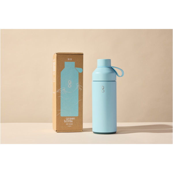 Borraccia da 1000 ml con isolamento sottovuoto Big Ocean Bottle - Blu cielo