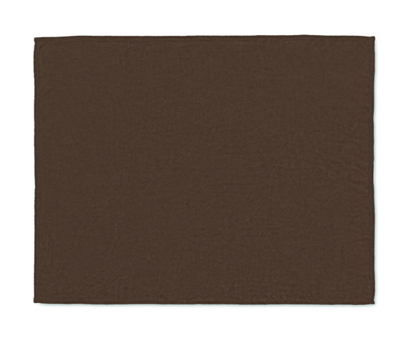Couverture polaire RPET 280gr Logan - Chocolat