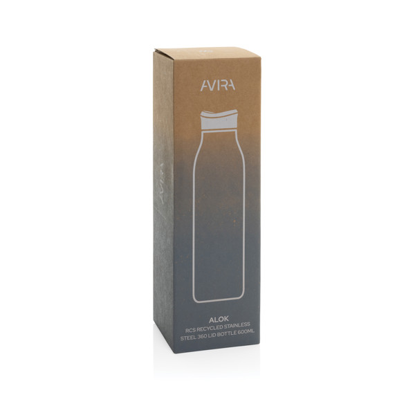 Avira Alok RCS Fľaša 360 z rec. Nehrdz. ocele 600 ml - Čierna