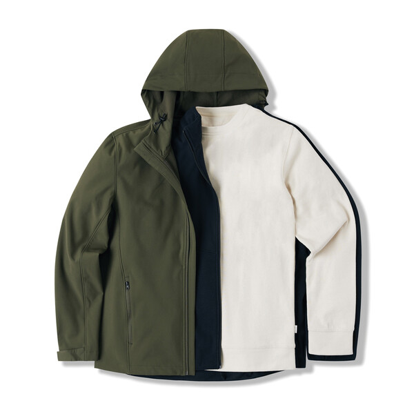Iqoniq Denali taaskasutatud puuvillast pusa (undyded) - Natural Raw / 2XL