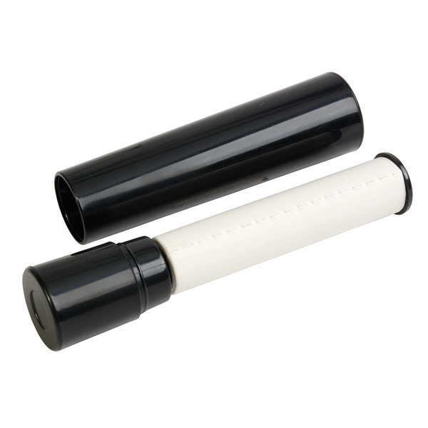 Travel-Size Lint Roller With Lid And Adhesive Roll (11 Cm Tall, 2.4 Cm Diameter) - Black